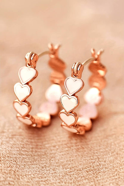 Heart Shape Hoop Earrings
