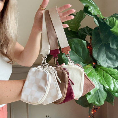 Dual Pouch Wristlet In New Nuetrals