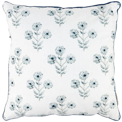 Indigo Floral Pillow
