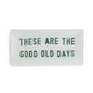 Good Old Days Small Rectangle Decoupage Plate 8.5" x 4"